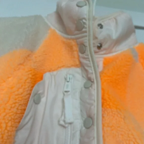 NWOT! Free People Movement Hit the Slopes Printed Pullover; Orange and White; XS - Picture 9 of 11